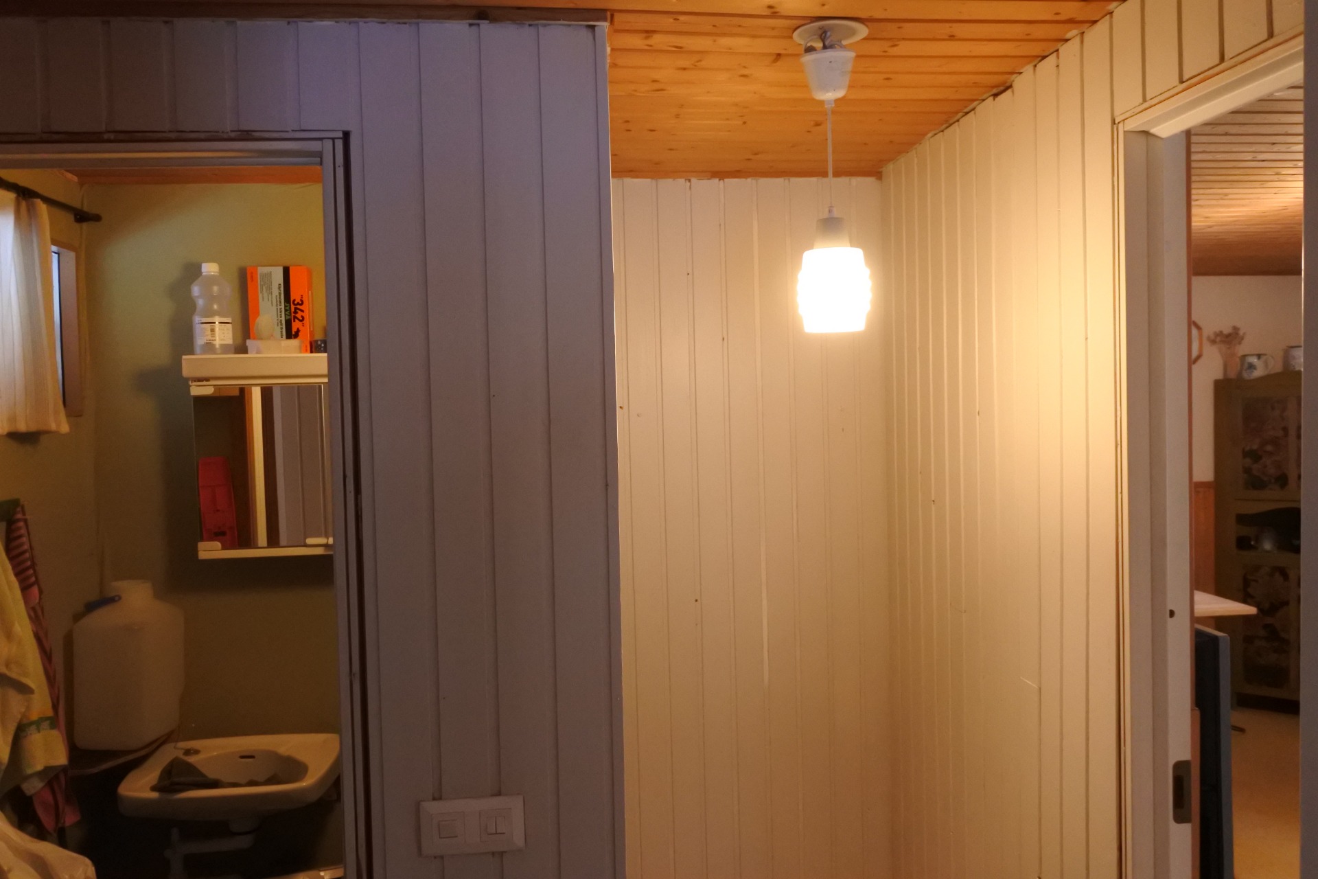 Mökin keskellä oli tälläinen viritys