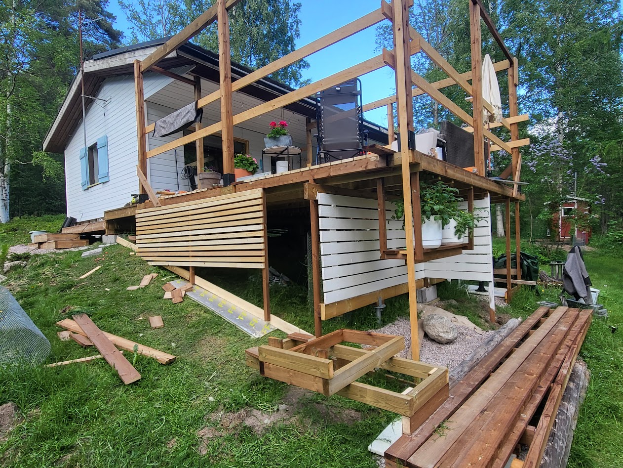 Monta hommaa kesken. Vähän vaikeaa löytää oikea järjestys.
